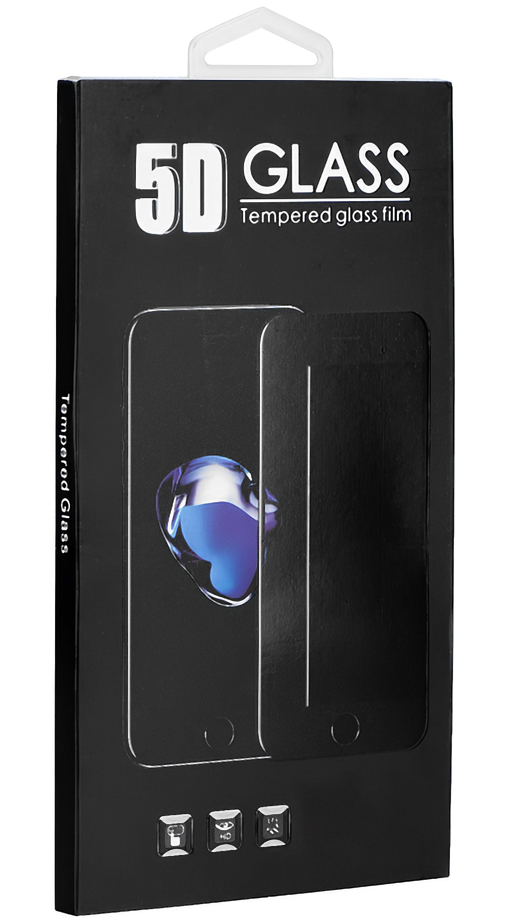 OEM képernyővédő fólia Samsung Galaxy Note10 Lite N770 / A71 A715 készülékhez, edzett üveg, teljes ragasztó, 5D, fekete