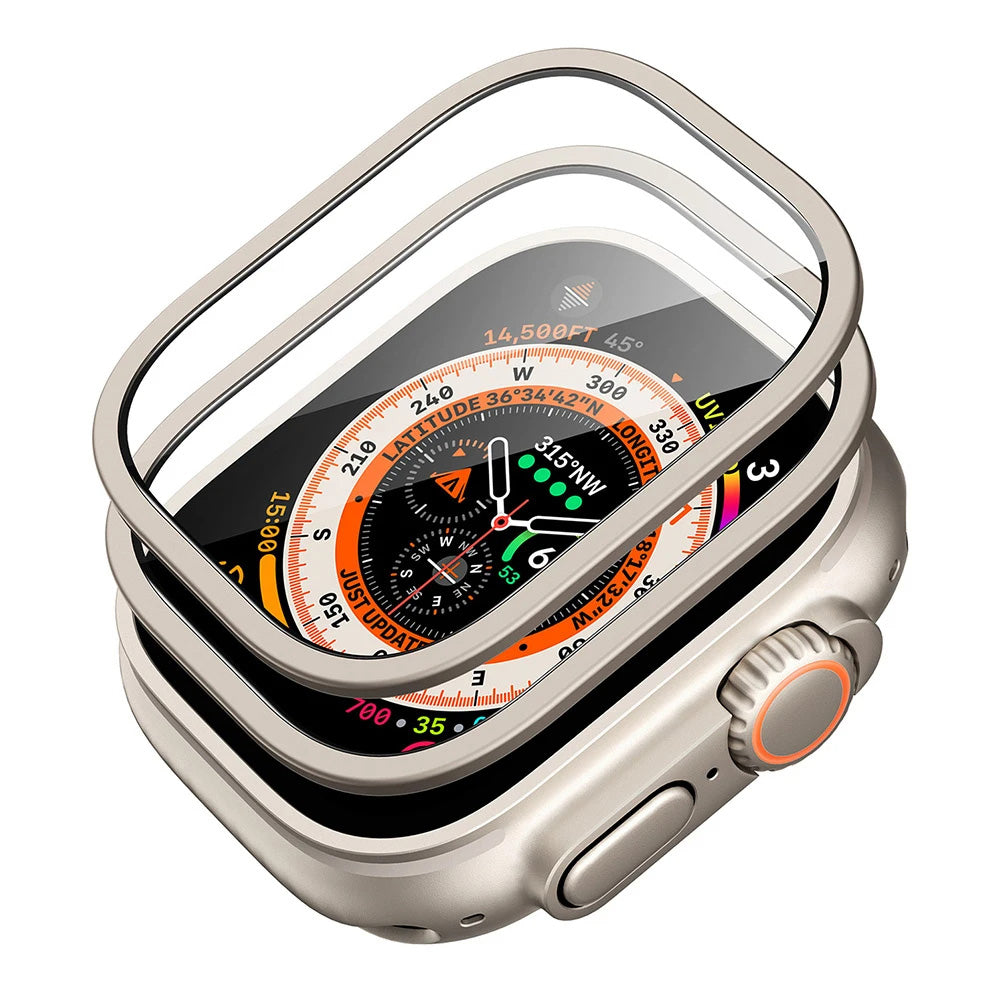 ESR Armorite védőfólia Apple Watch Ultra sorozathoz, 2 darabos készlet, Edzett üveg, Bronz