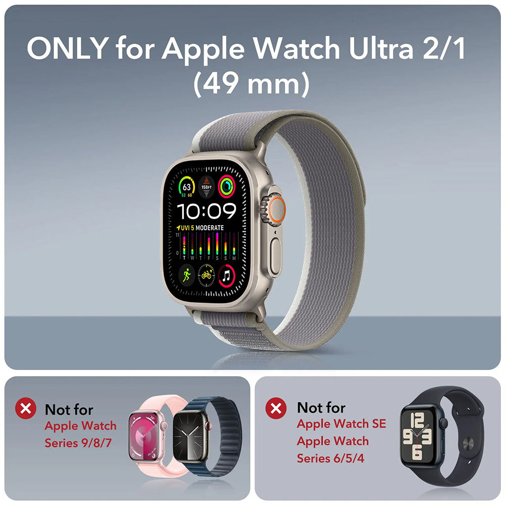 ESR Armorite védőfólia Apple Watch Ultra sorozathoz, 2 darabos készlet, Edzett üveg, Bronz