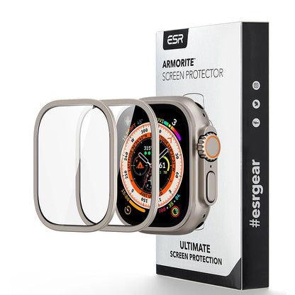 ESR Armorite védőfólia Apple Watch Ultra sorozathoz, 2 darabos készlet, Edzett üveg, Bronz