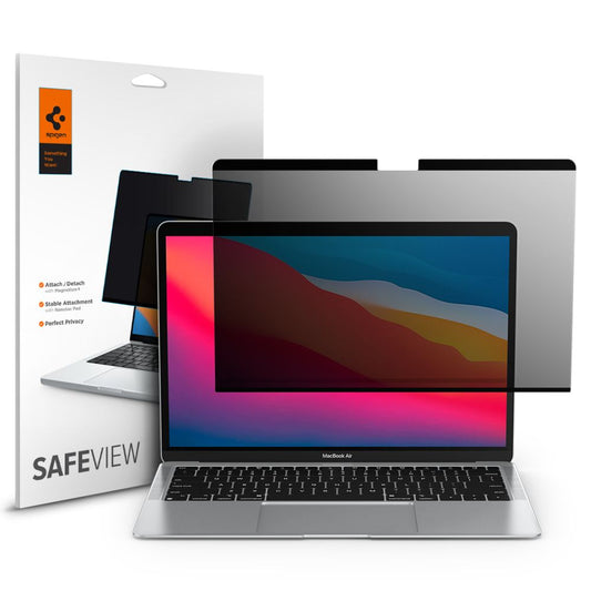 Spigen Safe View Magnetic Privacy Védőfólia Apple MacBook Air M3 13inch (2024) / (2022) készülékhez, Műanyag AFL06253
