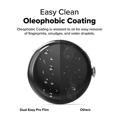 Ringke Dual Easy Pro védőfólia Google Pixel Watch 4 45mm-hez, 2 darabos készlet, Műanyag