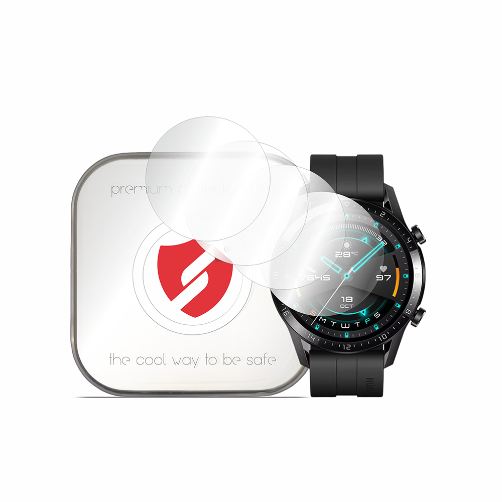 Smart Protection Premium Classic védőfólia Huawei Watch GT 2 46mm-hez, 4 darabos készlet, műanyag