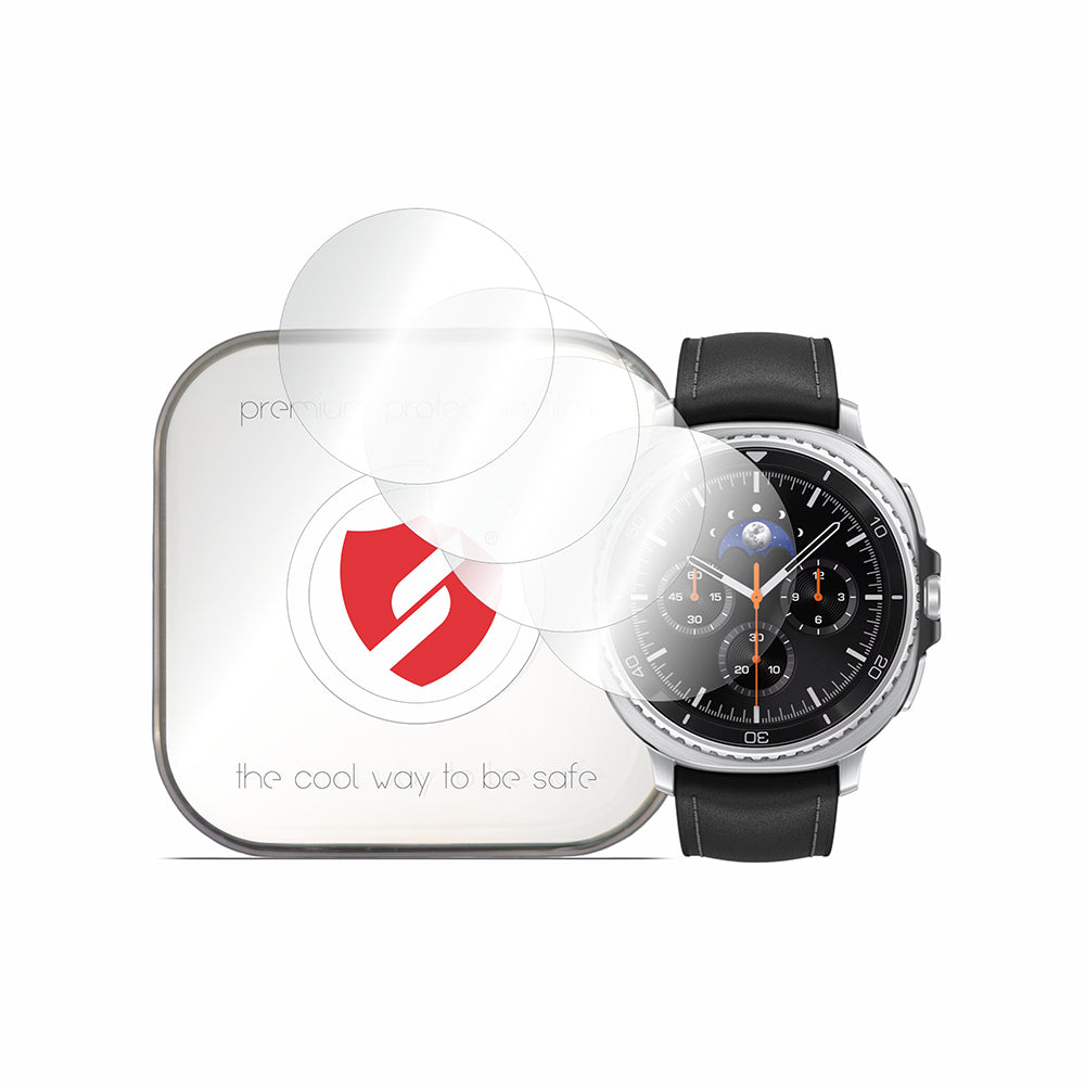 Smart Protection Premium Classic védőfólia Samsung Galaxy Watch8 Classic készülékhez, 4 darabos készlet, műanyag