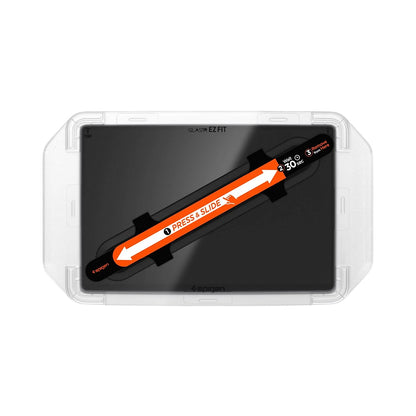 Spigen GlastR EZ FIT Anti-Glare FC védőfólia Tesla Y (2026 / 2025) / 3 (2026 / 2025 / 2024) navigációs kijelzőjéhez, edzett üveg, AGL07152