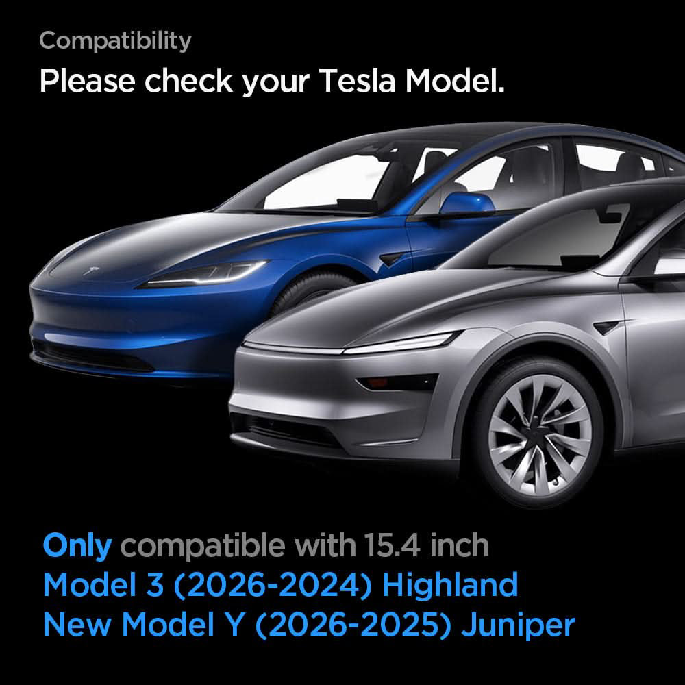 Spigen GlastR EZ FIT Anti-Glare FC védőfólia Tesla Y (2026 / 2025) / 3 (2026 / 2025 / 2024) navigációs kijelzőjéhez, edzett üveg, AGL07152