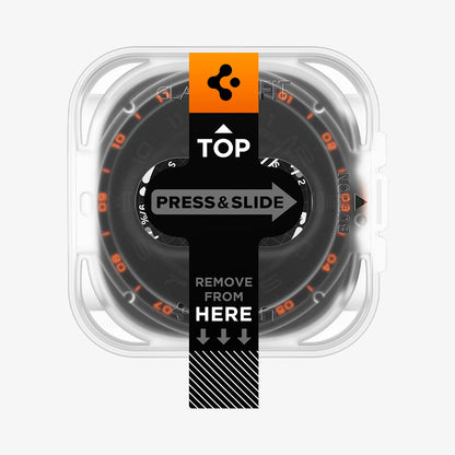Spigen GlastR EZ FIT védőfólia Samsung Galaxy Watch Ultra2-hez, edzett üveg, 2 darabos készlet AGL11758