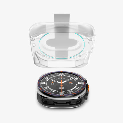 Spigen GlastR EZ FIT védőfólia Samsung Galaxy Watch Ultra2-hez, edzett üveg, 2 darabos készlet AGL11758
