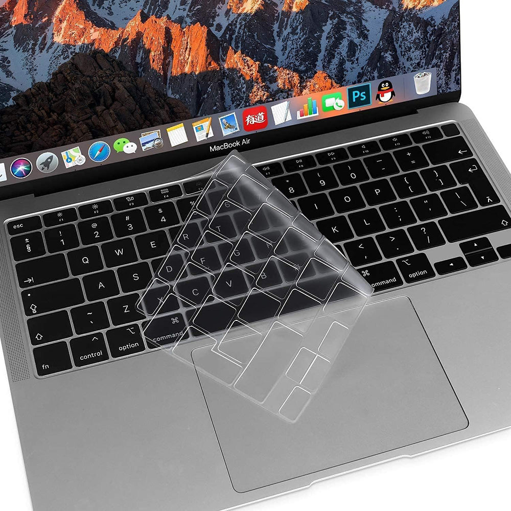 Techsuit PureTypeX billentyűzetvédő tok Apple Macbook Air 13 (2020) számára, átlátszó