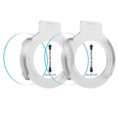 Tech-Protect Easy Set+ védőfólia Huawei Watch GT 5 41mm-hez, 2 darabos készlet, Edzett üveg