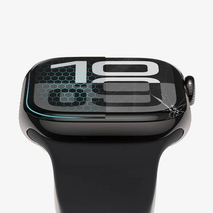 Tech-Protect Flex+ védőfólia Apple Watch 46mm sorozathoz, 2 darabos készlet, Rugalmas üveg, Fekete