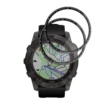 Techsuit Nano Flex védőfólia Garmin Fenix 7X-hez, 2 darabos készlet, Műanyag, Fekete