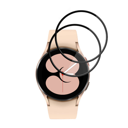 Techsuit Nano Flex védőfólia Samsung Galaxy Watch4 40mm-hez, 2 darabos készlet, Műanyag, Fekete