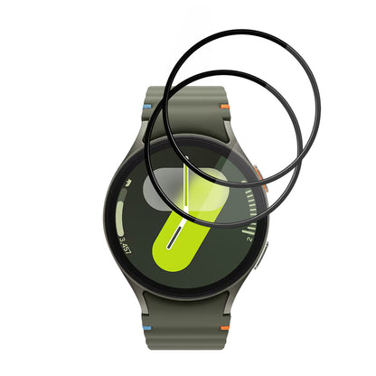 Techsuit Nano Flex védőfólia Samsung Galaxy Watch7 44mm-hez, 2 darabos készlet, Műanyag, Fekete
