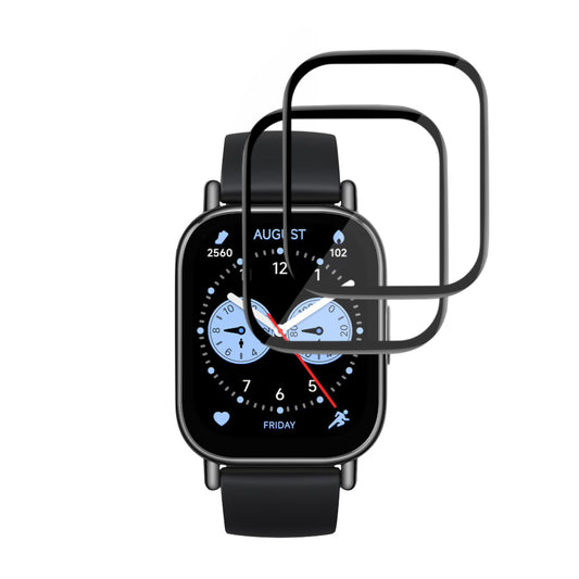 Techsuit Nano Flex védőfólia Xiaomi Redmi Watch 5 Lite-hoz, 2 darabos készlet, Műanyag, Fekete