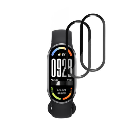 Techsuit Nano Flex védőfólia Xiaomi Smart Band 10-hez, 2 darabos készlet, Műanyag, Fekete