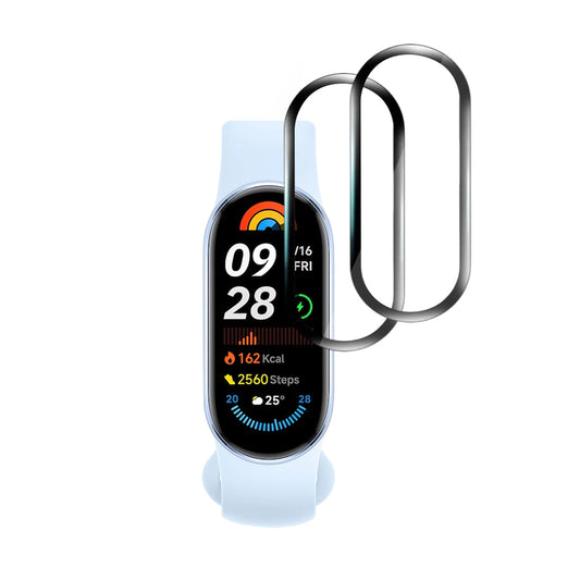 Techsuit Nano Flex védőfólia Xiaomi Smart Band 9-hez, 2 darabos készlet, Műanyag, Fekete