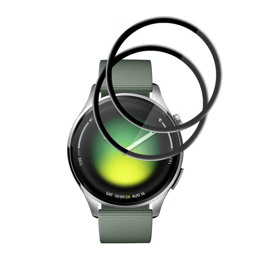 Techsuit Nano Flex védőfólia Xiaomi Watch 5-höz, 2 darabos készlet, Műanyag, Fekete