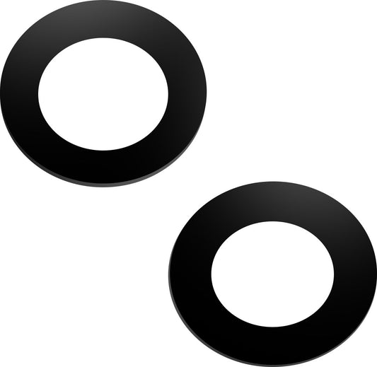 Kamera üveg hátlap Apple iPhone 14, kerettel, fekete