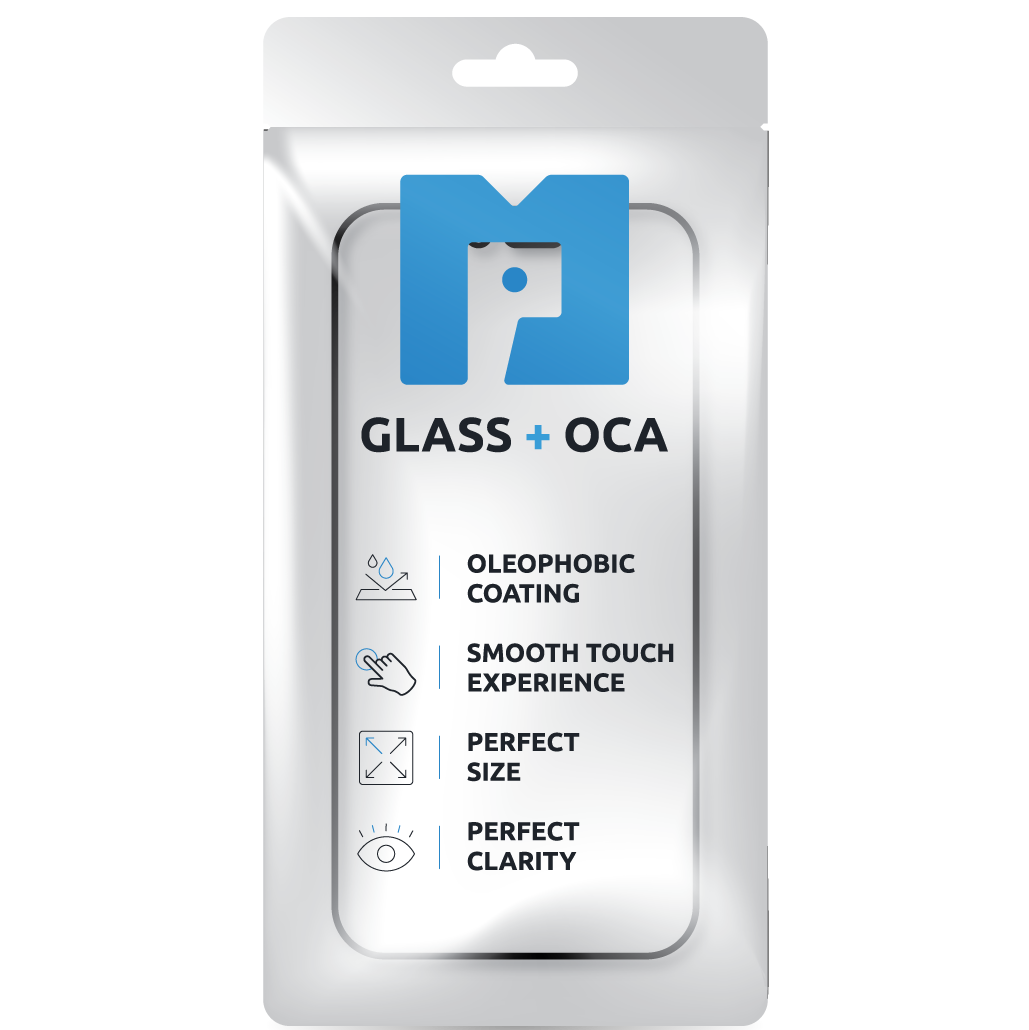 Screen Glass + OCA MP compatible with Apple iPhone 14 Pro Max, Black