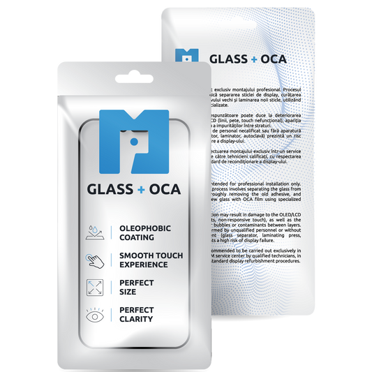 Üveg Képernyő + OCA MP kompatibilis az Apple iPhone 14 Pro Max-szal, Fekete