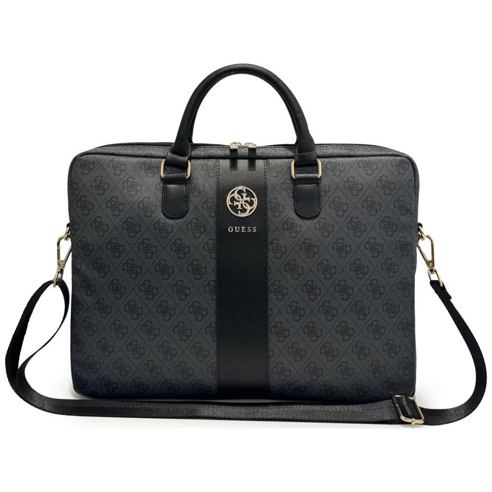 Guess 4G Round Classic Logo táska 16 hüvelykes laptophoz, fekete