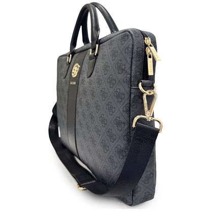 Guess 4G Round Classic Logo táska 16 hüvelykes laptophoz, fekete