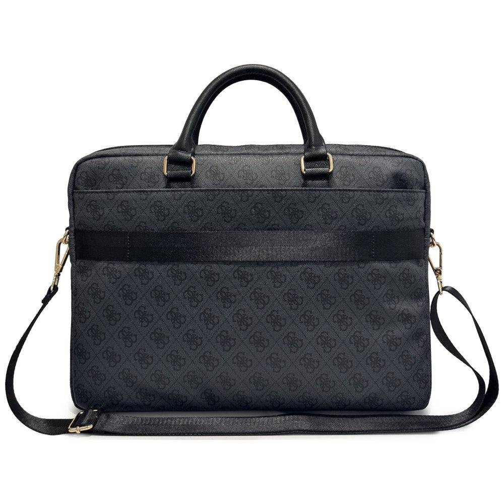Guess 4G Round Classic Logo táska 16 hüvelykes laptophoz, fekete