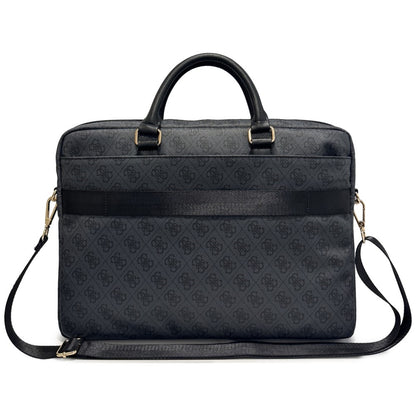 Guess 4G Round Classic Logo táska 16 hüvelykes laptophoz, fekete