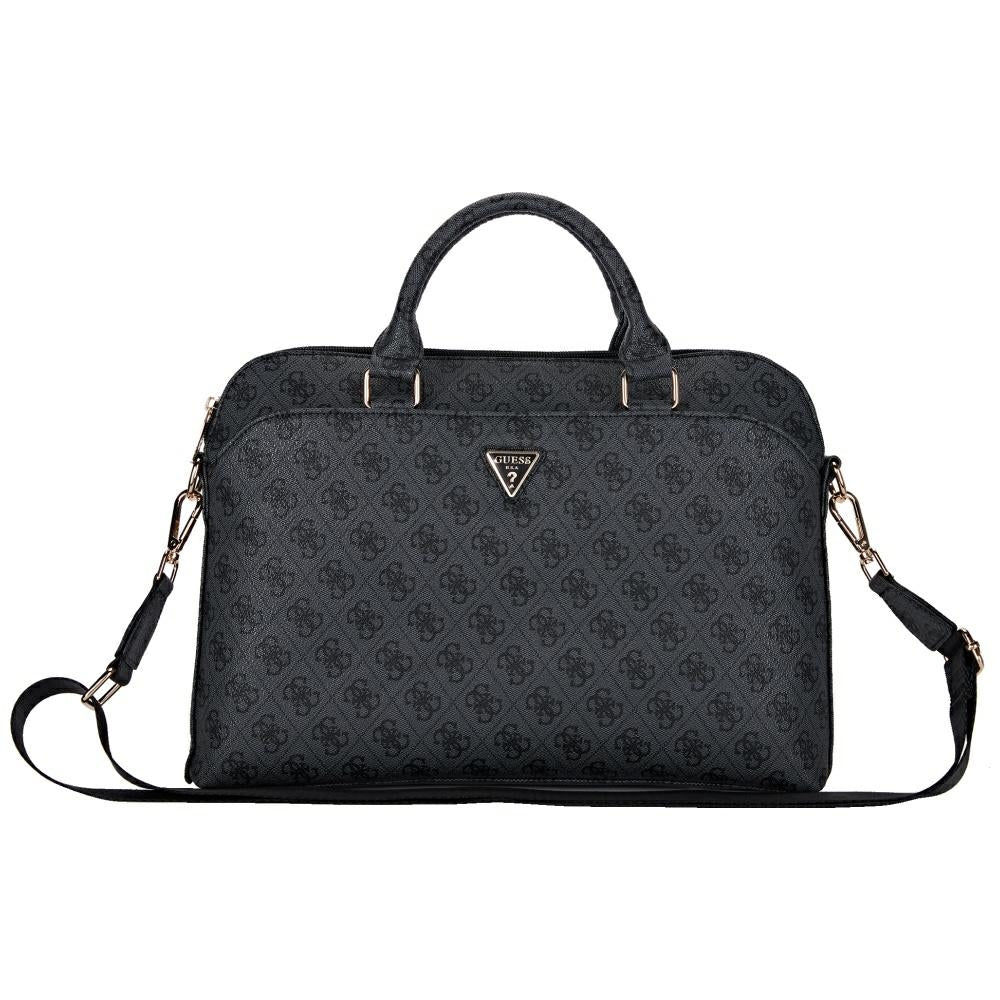 Guess 4G Triangle Logo laptop táska 15 hüvelyk, fekete