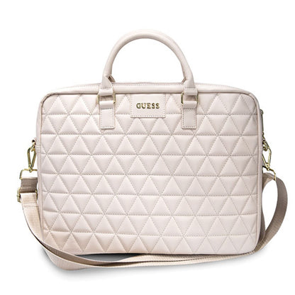 Guess Quilted táska 15 hüvelykes laptopokhoz, Rózsaszín