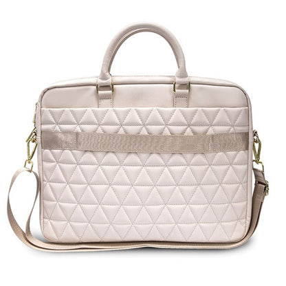 Guess Quilted táska 15 hüvelykes laptopokhoz, Rózsaszín
