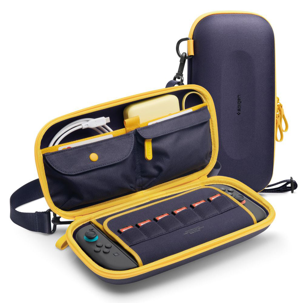 Spigen Nano Pop Pro védőtáska Nintendo Switch 2 konzolhoz, tengerészkék AGP09565