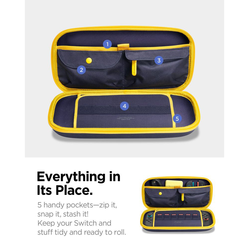 Spigen Nano Pop Pro védőtáska Nintendo Switch 2 konzolhoz, tengerészkék AGP09565