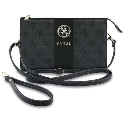Univerzális telefontáska, Guess, 4G Round Classic Logo Stripe, fekete