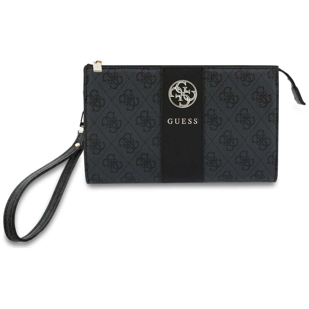 Univerzális telefontáska, Guess, 4G Round Classic Logo Stripe, fekete