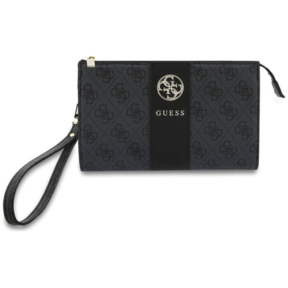 Univerzális telefontáska, Guess, 4G Round Classic Logo Stripe, fekete
