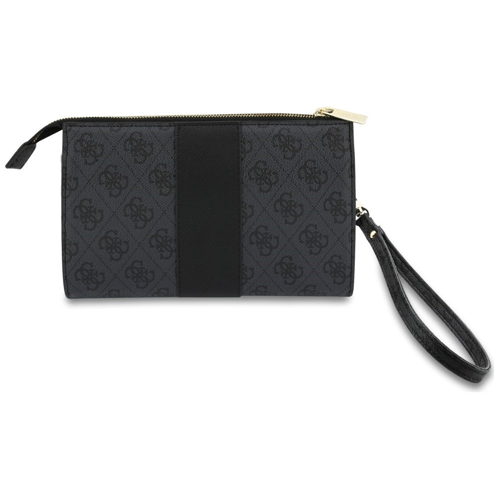 Univerzális telefontáska, Guess, 4G Round Classic Logo Stripe, fekete