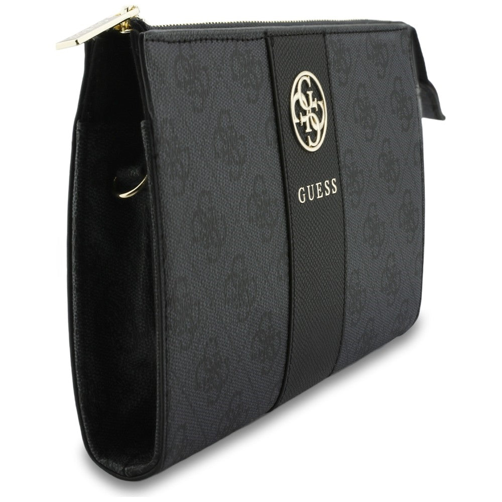 Univerzális telefontáska, Guess, 4G Round Classic Logo Stripe, fekete