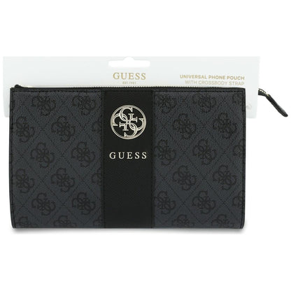 Univerzális telefontáska, Guess, 4G Round Classic Logo Stripe, fekete
