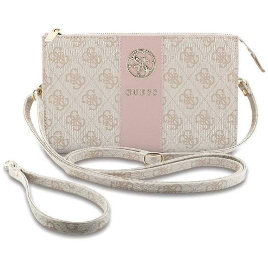 Univerzális telefontáska, Guess, 4G Round Classic Logo Stripe, rózsaszín