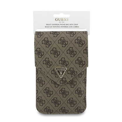 Univerzális Telefon Táska, Guess, Fliptok Triangle 4G, Barna