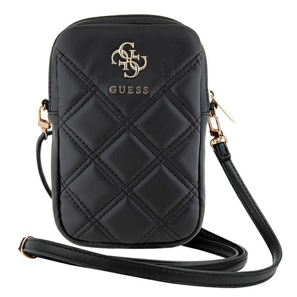 Univerzális Telefon Táska, Guess, Quilted 4G, Fekete