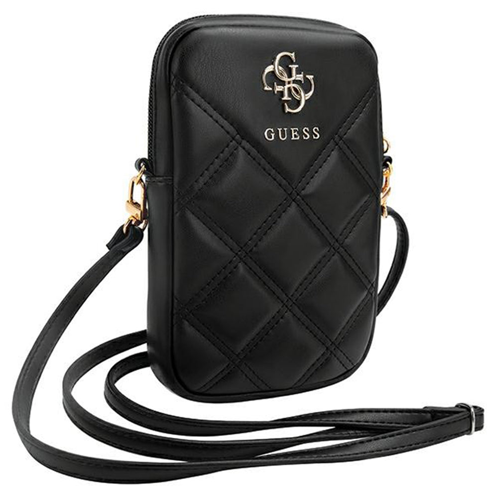 Univerzális Telefon Táska, Guess, Quilted 4G, Fekete
