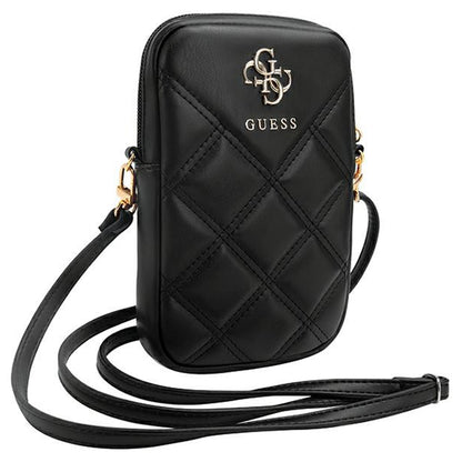 Univerzális Telefon Táska, Guess, Quilted 4G, Fekete