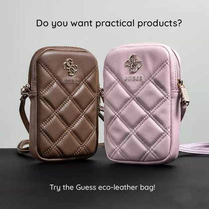 Univerzális Telefon Táska, Guess, Quilted 4G, Fekete