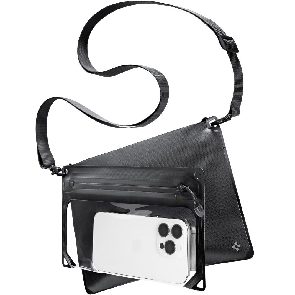 Spigen Crossbag univerzális vízálló táska és tok, fekete AMP09746