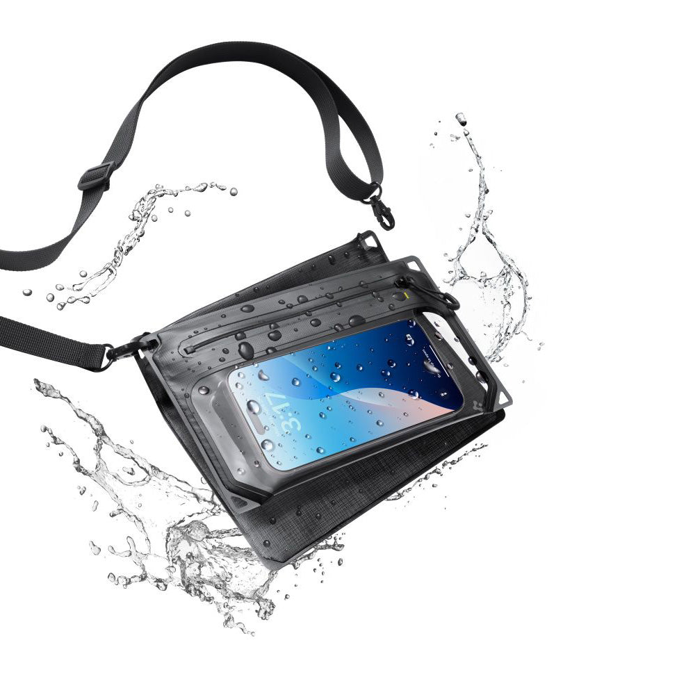 Spigen Crossbag univerzális vízálló táska és tok, fekete AMP09746