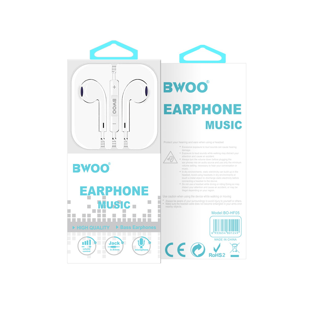 3,5 mm-es BWOO HF05 kihangosító, fehér