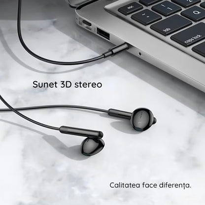 Handsfree 3.5mm HOCO, Fekete